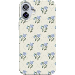 image:imageCasely iPhone 16 Plus Case  Blush Garden  Floral Doodle  Compatible with MagSafe  Classic Ultra Thin DesignVintage Garden  Blue Hydrangea