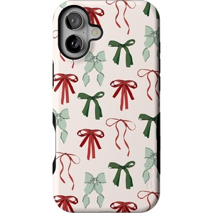 image:imageCasely iPhone 16 Plus Case  Festive Girlie  Holiday Bows  Bold Protective Design  MagSafe Compatible Design