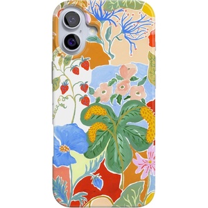 image:imageCasely iPhone 16 Plus Case  Into the Wild  White Snow Leopard  Compatible with MagSafe  Classic Ultra Slim DesignBotanical Blooms  Floral Patchwork
