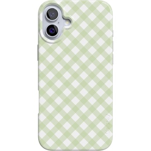 image:imageCasely iPhone 16 Plus Case  Mint Lattice  Sunday Best  Compatible with MagSafe  Classic Ultra Thin Design
