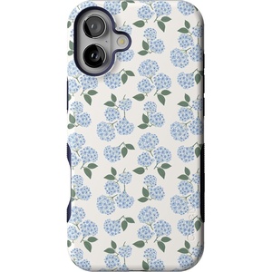 image:imageCasely iPhone 16 Plus Case  Nantucket Cottage  Blue Hydrangea  Bold Protective Design  Compatible with MagSafe