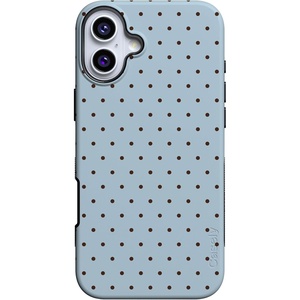 image:imageCasely iPhone 16 Plus Case  On the Dot  Blue amp Brown Polka Dot  Bold Protective Design  Compatible with MagSafe