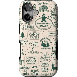 image:imageCasely iPhone 16 Plus Case  Santas Stamps  Holiday Market  Bold Protective Design  MagSafe Compatible Design
