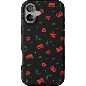 image:imageCasely iPhone 16 Plus Case  Sweet Revenge  Cherry Skulls  Bold Protective Design  Compatible with MagSafe