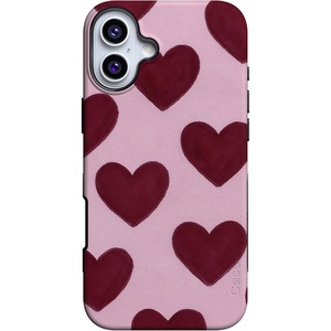 image:imageCasely iPhone 16 Plus Case  Whole Lotta Love  Plum Hearts  Bold Protective Design  MagSafe Compatible Design