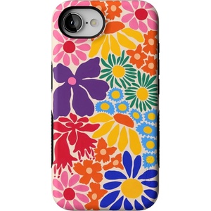 image:imageCasely iPhone 16e Case  All The Fun Things  Fun on Weekdays  Bold Protective Design  Compatible with MagSafeFlower Patch  MultiColor Floral