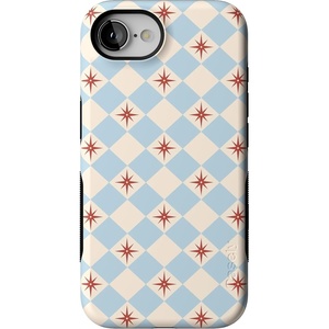 image:imageCasely iPhone 16e Case  Chelsea Checker  Starlight Tiles  Bold Protective Design  Compatible with MagSafe