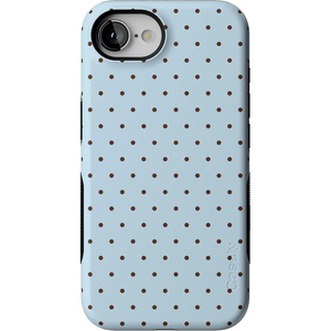 image:imageCasely iPhone 16e Case  On the Dot  Blue amp Brown Polka Dot  Bold Protective Design  Compatible with MagSafe
