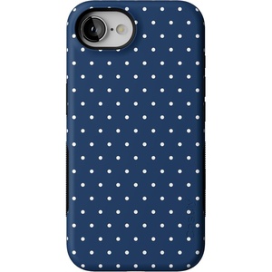 image:imageCasely iPhone 16e Case  On the Dot  Navy Polka Dot  Bold Protective Design  Compatible with MagSafe