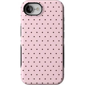 image:imageCasely iPhone 16e Case  On the Dot  Pink amp Brown Polka Dot  Bold Protective Design  Compatible with MagSafe