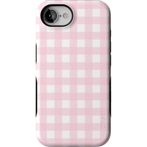 image:imageCasely iPhone 16e Case  Pink Plaid  Sunday Best  Bold Protective Design  Compatible with MagSafe