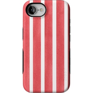 image:imageCasely iPhone 16e Case  Ride The Wave  Pastel Rainbow Lined  Bold Protective Design  Compatible with MagSafeEast Coast Summer  Red Stripes