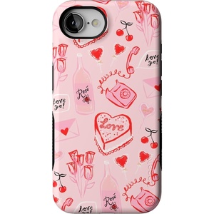 image:imageCasely iPhone 16e Case  Ride The Wave  Pastel Rainbow Lined  Bold Protective Design  Compatible with MagSafeThats Amore  Valentines