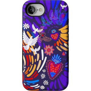 image:imageCasely iPhone 16e Case  Ride The Wave  Pastel Rainbow Lined  Bold Protective Design  Compatible with MagSafeViva La Vida  Frida Kahlo Collage