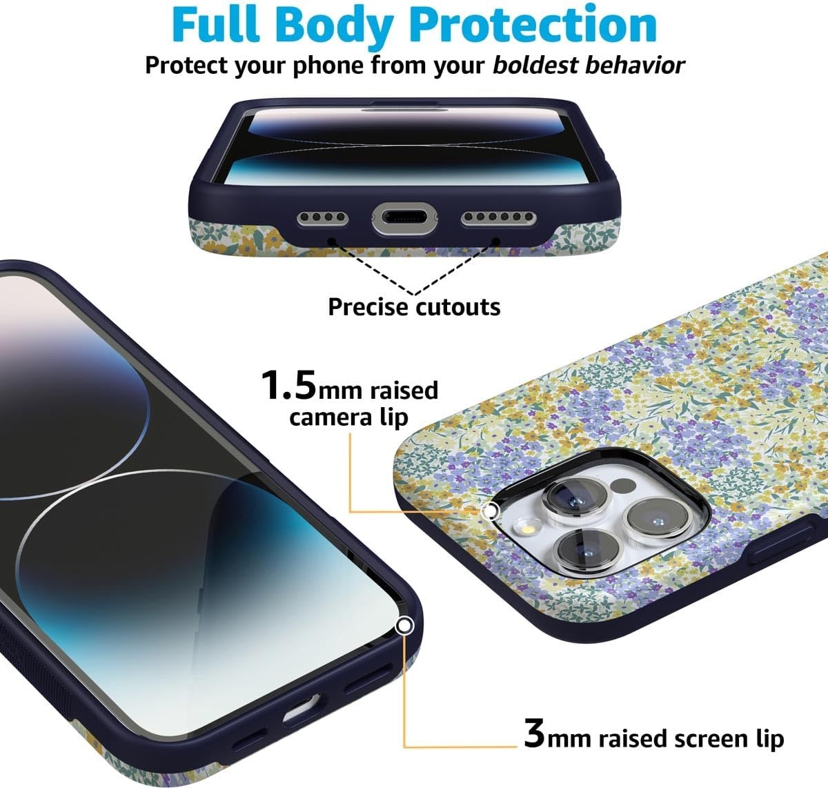 image:imageCasely iPhone 16 Pro Max Case  Lost in Spots  Cheetah Print  Bold Protective Design  Compatible with MagSafeDream Garden  Cottagecore