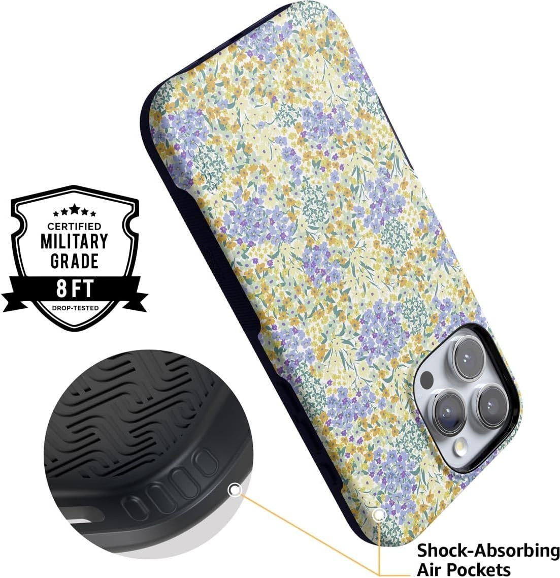 image:imageCasely iPhone 16 Pro Max Case  Lost in Spots  Cheetah Print  Bold Protective Design  Compatible with MagSafeDream Garden  Cottagecore