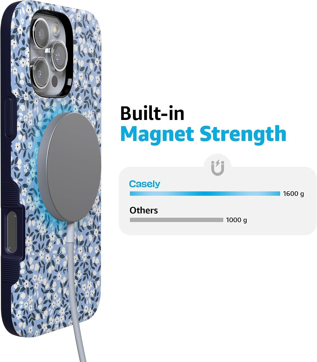 image:imageCasely iPhone 16 Pro Max Case  Picking Daisies  Cottagecore  Bold Protective Design  Compatible with MagSafe