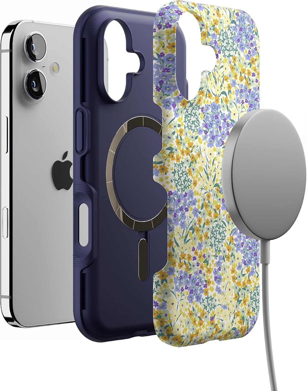 image:imageCasely iPhone 17 Case  Shell Shocked  Tortoise Print  Bold Protective Design  Compatible with MagSafeDream Garden  Cottagecore