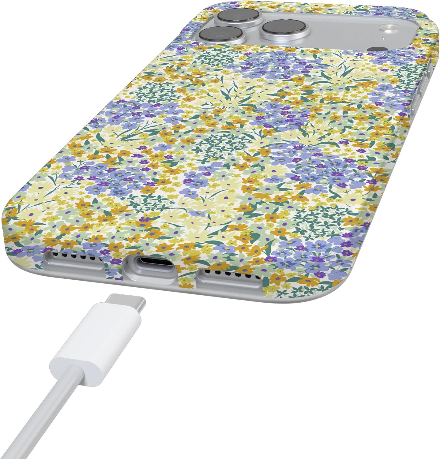 image:imageCasely iPhone 17 Pro Max Case  Daisy Daydream  Baby Blue Floral  Compatible with MagSafe  Classic Ultra Slim DesignDream Garden  Cottagecore