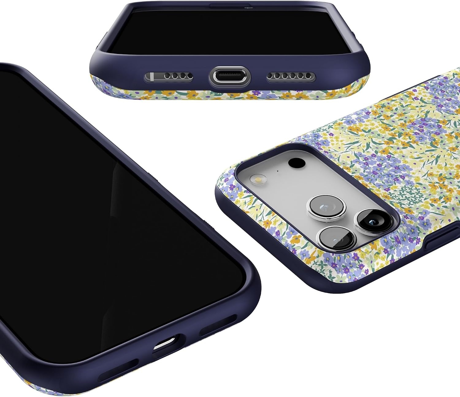 image:imageCasely iPhone 17 Pro Max Case  Reality Check  Periwinkle  Bold Protective Design  Compatible with MagSafeDream Garden  Cottagecore