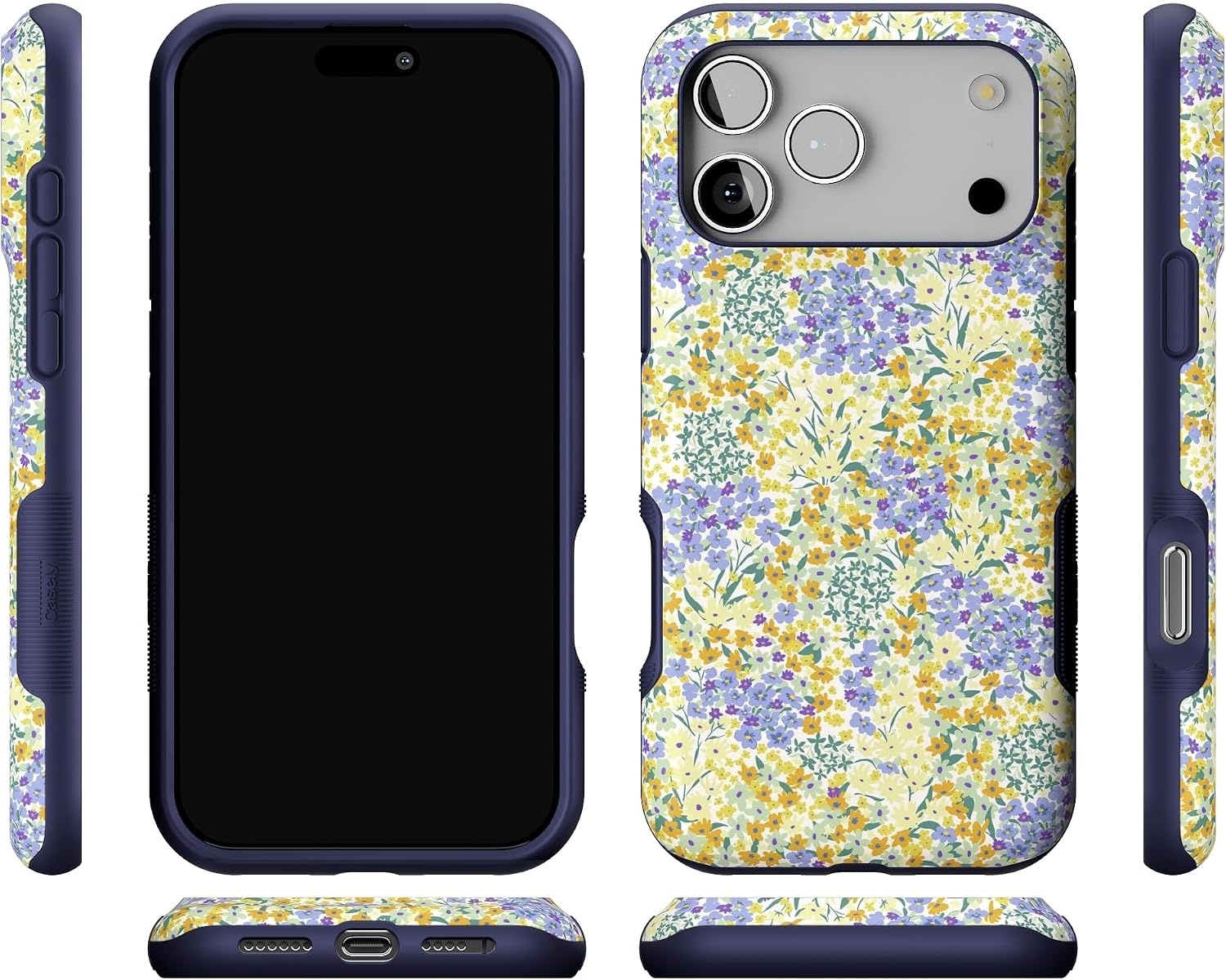 image:imageCasely iPhone 17 Pro Max Case  Reality Check  Periwinkle  Bold Protective Design  Compatible with MagSafeDream Garden  Cottagecore