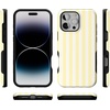 image:imageCasely iPhone 16 Pro Case  Butter Yellow Stripes  Sunday Best  Bold Protective Design  Compatible with MagSafe