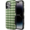 image:imageCasely iPhone 16 Pro Case  Checked Twice  Green Plaid  Bold Protective Design  MagSafe Compatible Design