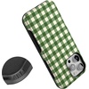 image:imageCasely iPhone 16 Pro Case  Checked Twice  Green Plaid  Bold Protective Design  MagSafe Compatible Design
