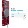 image:imageCasely iPhone 16 Pro Case  On the Dot  Maroon Polka Dot  Compatible with MagSafe  Classic Ultra Slim Design
