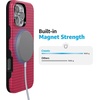 image:imageCasely iPhone 16 Pro Max Case  Best Dressed  Red Houndstooth  Bold Protective Design  MagSafe Compatible Design