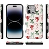 image:imageCasely iPhone 16 Pro Max Case  Festive Girlie  Holiday Bows  Bold Protective Design  MagSafe Compatible Design