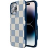 image:imageCasely iPhone 16 Pro Max Case  Lost in Spots  Cheetah Print  Bold Protective Design  Compatible with MagSafeFit Check  Light Blue Checkerboard