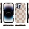 image:imageCasely iPhone 16 Pro Max Case  Lost in Spots  Cheetah Print  Bold Protective Design  Compatible with MagSafeFit Check  Neutral Checkerboard Checkered