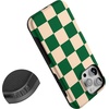image:imageCasely iPhone 16 Pro Max Case  Lost in Spots  Cheetah Print  Bold Protective Design  Compatible with MagSafeGreen Checkerboard  Fit Check
