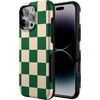 image:imageCasely iPhone 16 Pro Max Case  Lost in Spots  Cheetah Print  Bold Protective Design  Compatible with MagSafeGreen Checkerboard  Fit Check