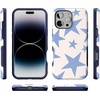 image:imageCasely iPhone 16 Pro Max Case  Lost in Spots  Cheetah Print  Bold Protective Design  Compatible with MagSafeStars Align  Blue  White Stars