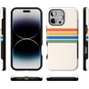 image:imageCasely iPhone 16 Pro Max Case  Lost in Spots  Cheetah Print  Bold Protective Design  Compatible with MagSafeTotally Groovy  Rainbow Stripes Colorblock