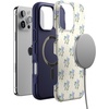 image:imageCasely iPhone 16 Pro Max Case  Lost in Spots  Cheetah Print  Bold Protective Design  Compatible with MagSafeVintage Garden  Blue Hydrangea