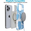 image:imageCasely iPhone 16 Pro Max Case  Mushroom Magic  Retro Floral  Compatible with MagSafe  Classic Ultra Slim DesignCurrent MOOd  Light Blue Cow Print