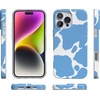 image:imageCasely iPhone 16 Pro Max Case  Mushroom Magic  Retro Floral  Compatible with MagSafe  Classic Ultra Slim DesignCurrent MOOd  Light Blue Cow Print