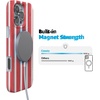 image:imageCasely iPhone 16 Pro Max Case  Mushroom Magic  Retro Floral  Compatible with MagSafe  Classic Ultra Slim DesignEast Coast Summer  Red Stripes