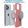 image:imageCasely iPhone 16 Pro Max Case  Mushroom Magic  Retro Floral  Compatible with MagSafe  Classic Ultra Slim DesignEast Coast Summer  Red Stripes