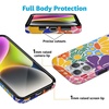 image:imageCasely iPhone 16 Pro Max Case  Mushroom Magic  Retro Floral  Compatible with MagSafe  Classic Ultra Slim DesignFlower Patch  MultiColor Floral