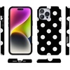 image:imageCasely iPhone 16 Pro Max Case  Mushroom Magic  Retro Floral  Compatible with MagSafe  Classic Ultra Slim DesignHigh Contrast  Black Polka Dot