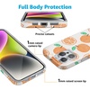 image:imageCasely iPhone 16 Pro Max Case  Mushroom Magic  Retro Floral  Compatible with MagSafe  Classic Ultra Slim DesignMain Squeeze  Orange Stamped