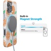 image:imageCasely iPhone 16 Pro Max Case  Mushroom Magic  Retro Floral  Compatible with MagSafe  Classic Ultra Slim DesignMain Squeeze  Orange Stamped