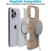 image:imageCasely iPhone 16 Pro Max Case  Mushroom Magic  Retro Floral  Compatible with MagSafe  Classic Ultra Slim DesignMocha Ripple  Brown Waves