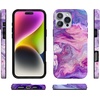 image:imageCasely iPhone 16 Pro Max Case  Mushroom Magic  Retro Floral  Compatible with MagSafe  Classic Ultra Slim DesignTie Dying Over You  Purple Marble