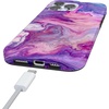 image:imageCasely iPhone 16 Pro Max Case  Mushroom Magic  Retro Floral  Compatible with MagSafe  Classic Ultra Slim DesignTie Dying Over You  Purple Marble