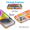 image:imageCasely iPhone 16 Pro Max Case  Mushroom Magic  Retro Floral  Compatible with MagSafe  Classic Ultra Slim DesignTropical Color Splash  Abstract Retro
